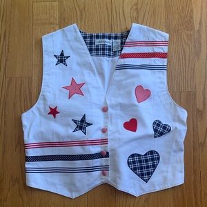 Stars, Stripes, & Heart Patriotic Vest